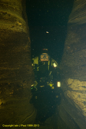 Diver in Linn of Dee