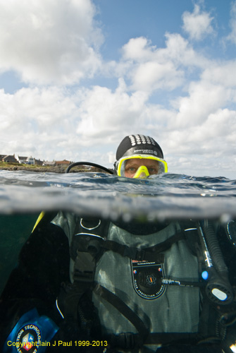 Diver on surface - Sandhaven