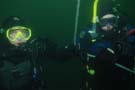 Divers at deco stop